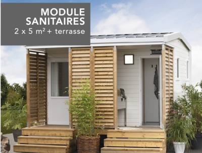 Pitch 90m² with private sanitary — 2