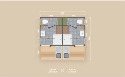 Pitch 90m² with private sanitary — 3