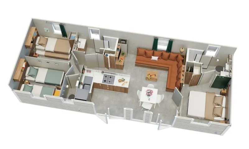 Mobil-Home 3 Chambres - Lumi D03