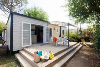 Mietunterkunft - Lodge 32M² - 3 Zimmer - Camping La Nouzarède