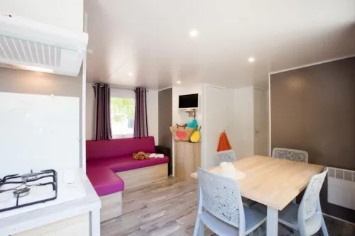 Accommodation - Lodge 32M² - 3 Bedrooms - image n°2 - Camping La Nouzarède