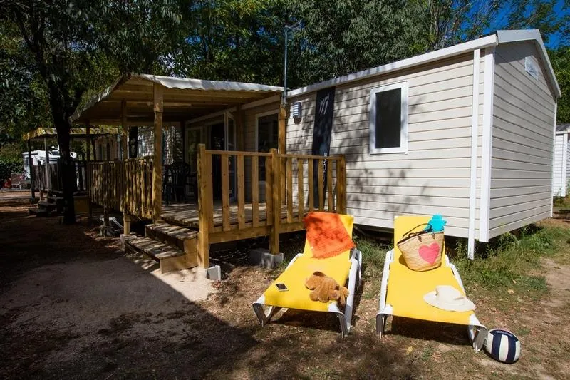 Location - Lodge 30M² - 2 Chambres - Camping La Nouzarède