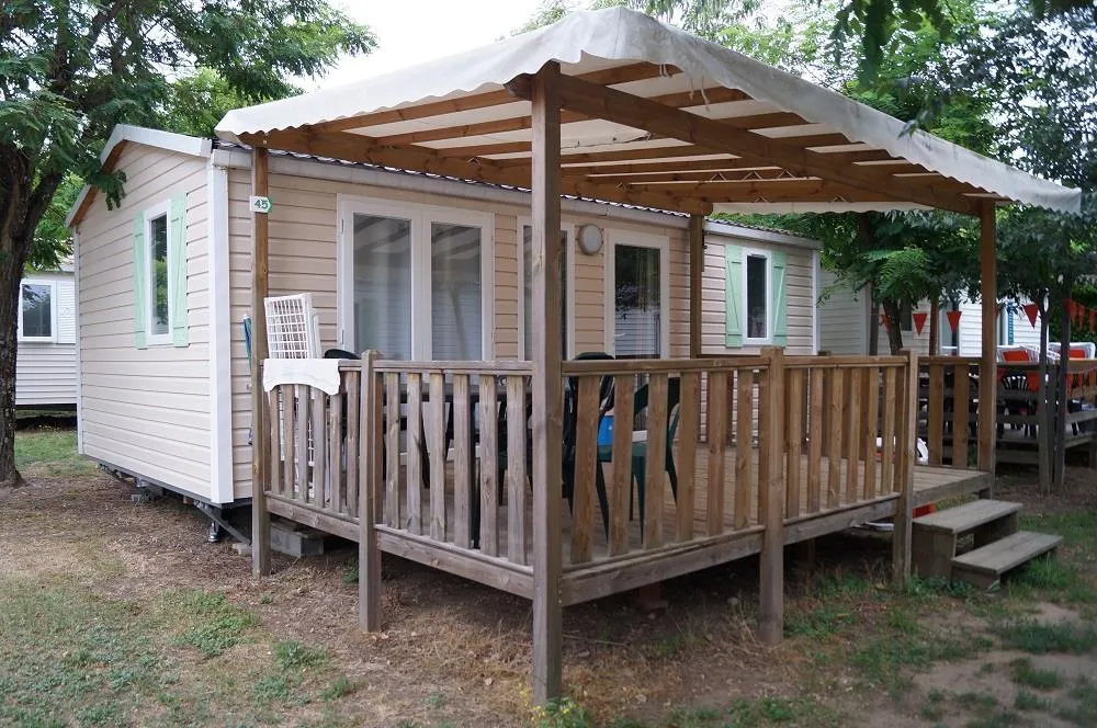 Location - Mobile Home 30M² - 2 Chambres - Camping La Nouzarède