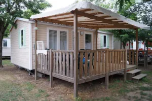 Locatif - Mobilheim 30m² - 2 Zimmer - Camping La Nouzarède