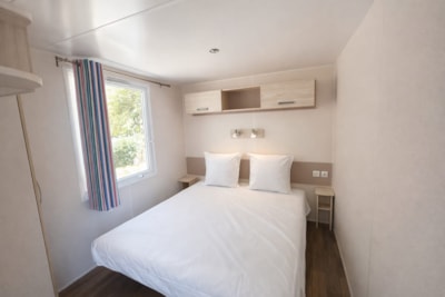 Air-conditioned mobile home with 2 bedrooms