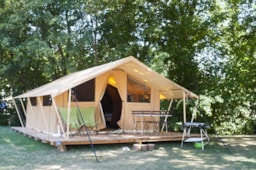 Location - Tente Toile&Bois Classic Iv - Huttopia Saumur