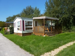 Location - Mobil-Home 2 Chambres (N°45) - Camping Les Pommiers des 3 Pays