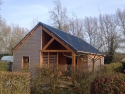 Accommodation - Chalet Sleeps 9, 60M². - Camping Les Pommiers des 3 Pays