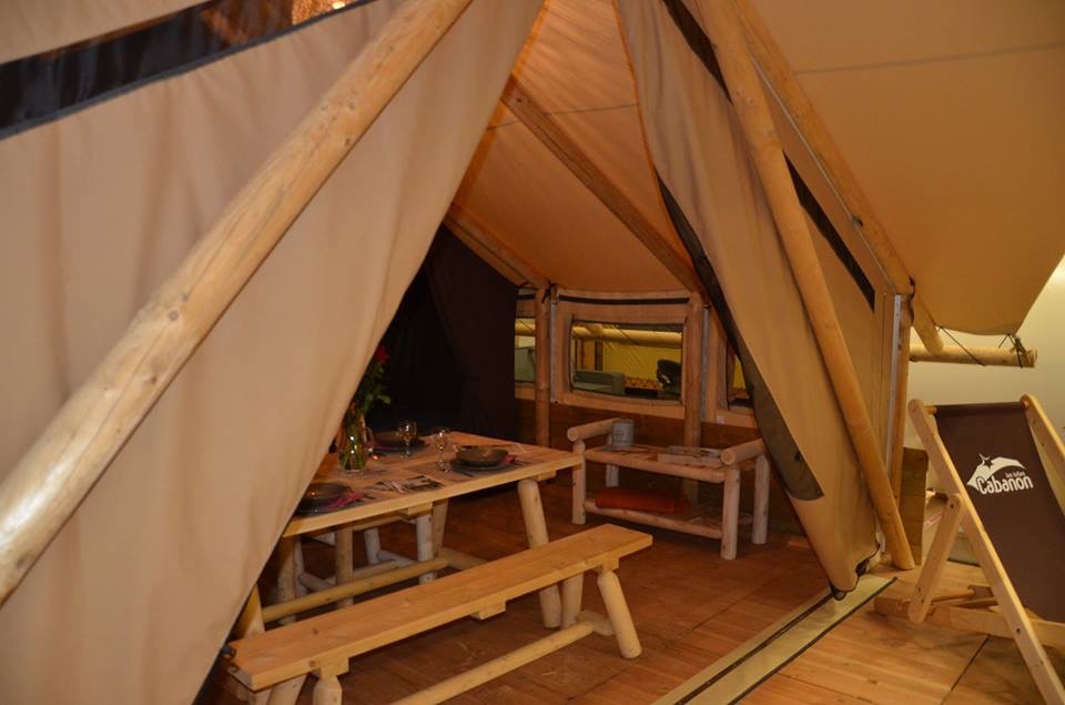 Location - Tente Lodge - Camping Les Pommiers des 3 Pays