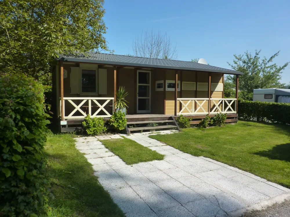 Location - Chalet 'Class 4' (Numero 27) - Camping Les Pommiers des 3 Pays