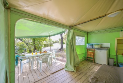 Canvas bungalow - standard 16m² (2 bedrooms - no bathroom)