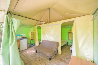 Canvas bungalow - standard 16m² (2 bedrooms - no bathroom)