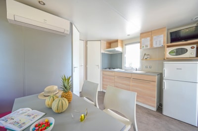 Comfort mobile home - 28 m² (2 bedrooms - air conditioning - TV)