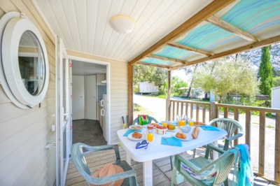 Comfort mobile home - 28 m² (2 bedrooms - air conditioning - TV)