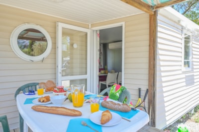Comfort mobile home - 28 m² (2 bedrooms - air conditioning - TV)
