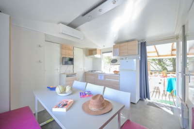 Mobilhome CONFORT - 30 m² (3 bedrooms - air-conditioning - TV)