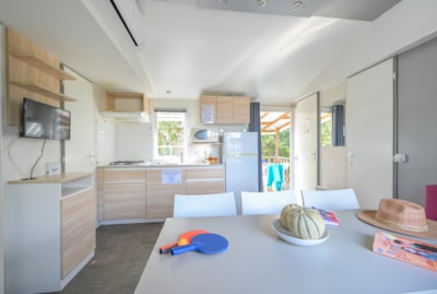 Mobilhome CONFORT - 30 m² (3 bedrooms - air-conditioning - TV)