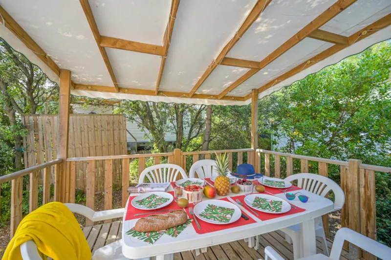 Mobil-Home Confort - 30 M² (3 Chambres - Climatisation - Tv)