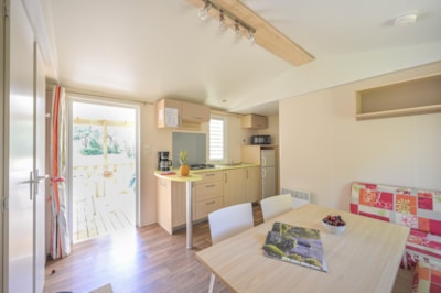 Mobile-home CONFORT 26m² 2 bedrooms + air-conditionning + tv