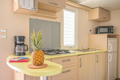 Mobile-home CONFORT 26m² 2 bedrooms + air-conditionning + tv