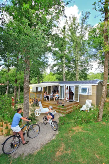 Accommodation - Mobile Home Apollon Premium 40 M² - 3 Bedrooms - Capfun Camping LA CHATAIGNERAIE de Sarlat