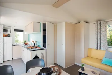 Huuraccommodatie(s) - Stacaravan Riviera Suite Premium 29M² - 2 Slaapkamers  + Vaatwasmachine + Airconditioning - Capfun Camping LA CHATAIGNERAIE de Sarlat