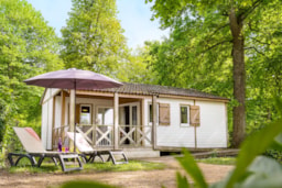 Mietunterkunft - Hütte 2 Schlafzimmer *** Behindertengerecht - Camping Sandaya Château des Marais