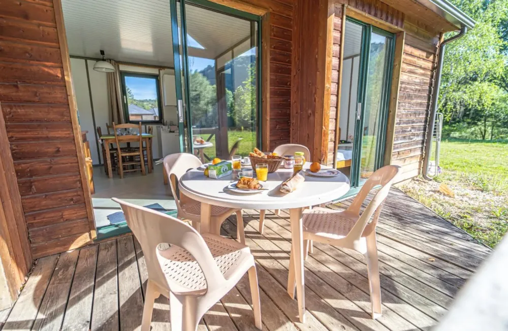 Location - Chalet En Harmonie Avec La Nature - 31M² - 2 Chambres Avec Vue Rivière - Les chalets de Booz