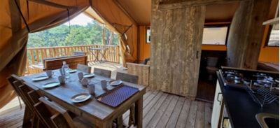 Spacious Lodge tent - 2 bedrooms - 35 m² + 16m² private terrace
