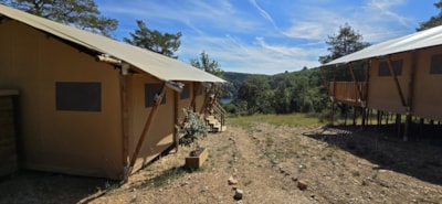 Spacious Lodge tent - 2 bedrooms - 35 m² + 16m² private terrace