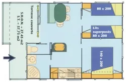 Huuraccommodatie(s) - Club  6  Gitotel - image n°2 - Camping LA PLAINE