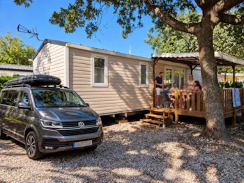 Mietunterkunft - Cottage 4 Zimmer Famille  40M² Klimaanlage - Camping l'Étoile d'Or