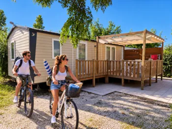 Mietunterkunft - Cottage 2 Zimmer Privilège   24-26M² Klimaanlage - Camping l'Étoile d'Or