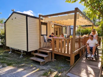 Mietunterkunft - Ferienhaus "Privilege“ Mit 2 Schlafzimmern / 4 Schlafplätzen - Fernseher Und Klimaanlage - Camping l'Étoile d'Or