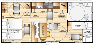 Mobile home La Clairière - HELLIOS adapted for people with reduced mobility
