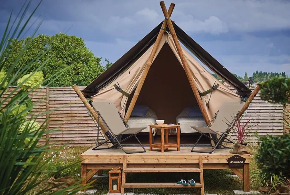 Emplacement - Emplacement Confort - Tente Moorea Avec Sanitaire Individuel - Château de Chambonnières