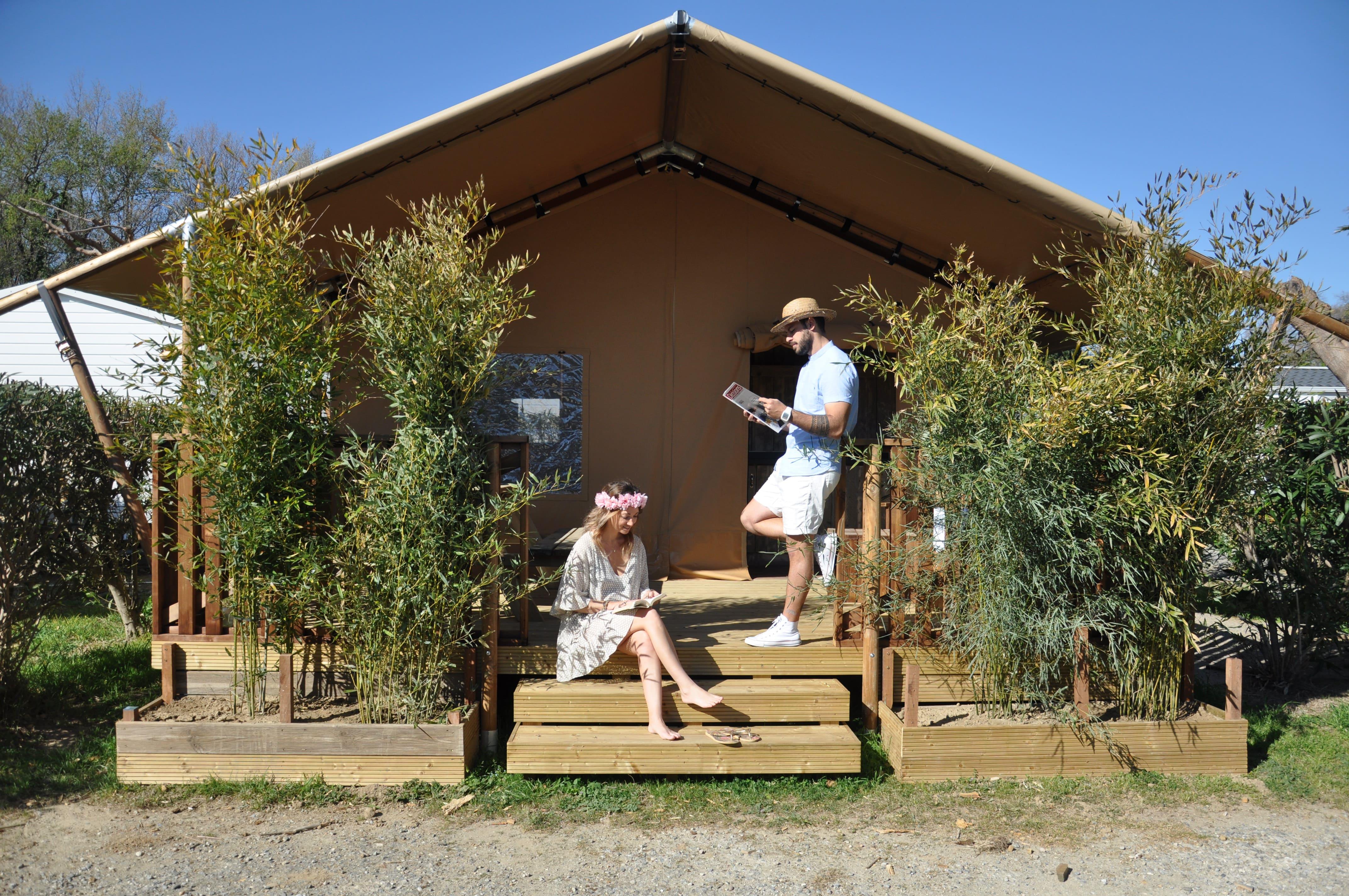 Location - Insolite - Tente Safari - 2 Chambres - Camping Le Pearl