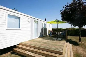 Mietunterkunft - Mobilheim Louisiane Corail 3 Schlafzimmer - Le Logis du Breuil
