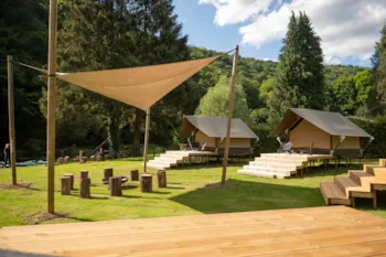 Mietunterkunft - Backpackers Camp Ausgestattetes Zelt - Camping Confort