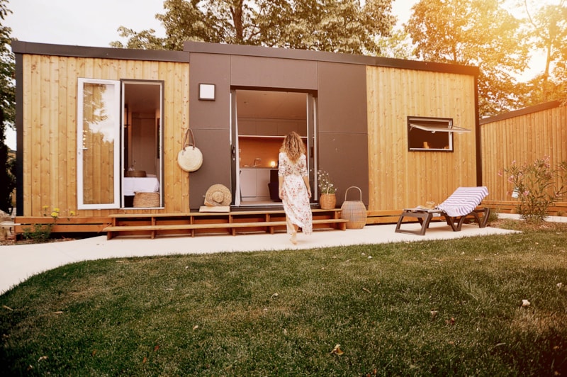 SUITE GARDEN 2, luxuriöses Mobilheim 2 zimmer + 2 badezimmer (2 Erwachsene + 2 Kinder)