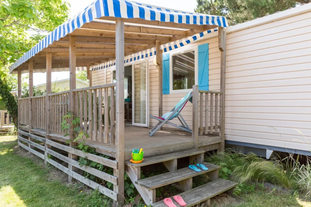 Location - Cottage Bornéo - 2 Chambres - Draps Et Serviettes Inclus **** - Camping Le Chaponnet