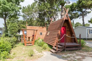 Mietunterkunft - Cabadienne-Hütte - Ohne Sanitäranlagen - Camping Le Chaponnet