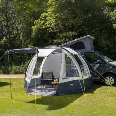 Package for 2 people + tent pitch + car/van (converted vehicle)