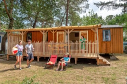 Huuraccommodatie(s) - Stacaravan Rose Top Presta - 38 M² - 3 Slaapkamers - Clico Chic - Camping Le Texas