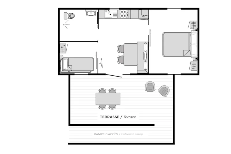 Cottage Access' Pmr Confort Climatisé / D