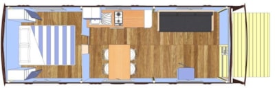 Gipsycar Standard 20m² (1 bedroom) without private facilities