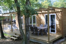 Huuraccommodatie(s) - Chalet Premium 35M² (2 Slaapkamers - 2 Badkamers) Tv - Vaatwasser - Flower Camping Lac du Marandan