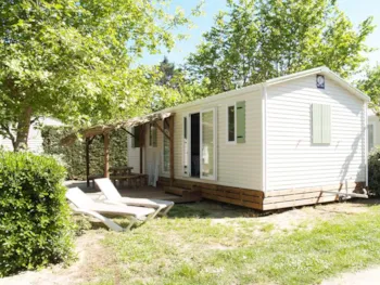 Mietunterkunft - Mobilheim Premium Collioure 34M² - 3 Zimmer + Klimaanlage + Tv + Bettwäsche + Spülmaschine - Airotel Camping Le Soleil