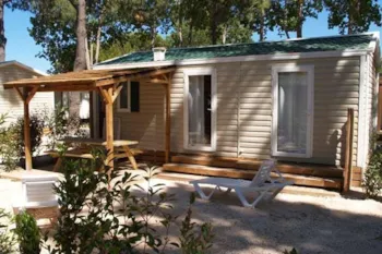 Mietunterkunft - Mobilheim Confort Maury 27M² - 2 Zimmer- Klimaanlage - Ohne Tv - Airotel Camping Le Soleil