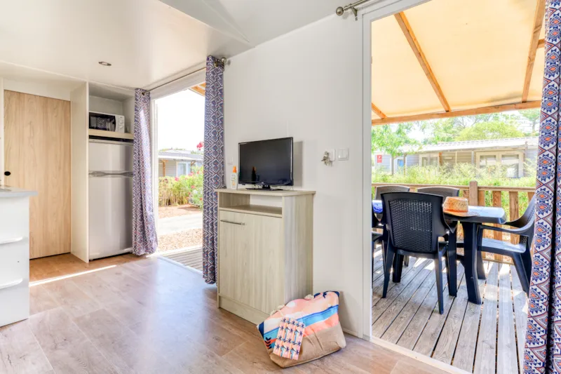 Mobil Home Pyrénées 2 Chambres, Climatisation, Tv